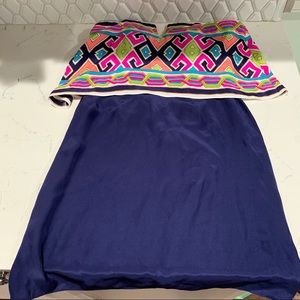 Alice & Trixie 100% silk strapless dress. Size XS